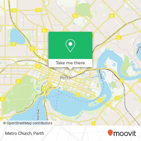 Metro Church map