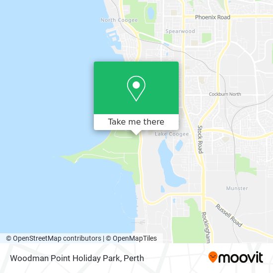 Woodman Point Holiday Park map