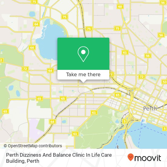 Perth Dizziness And Balance Clinic In Life Care Building map
