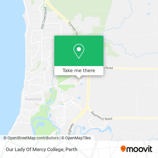 Our Lady Of Mercy College map