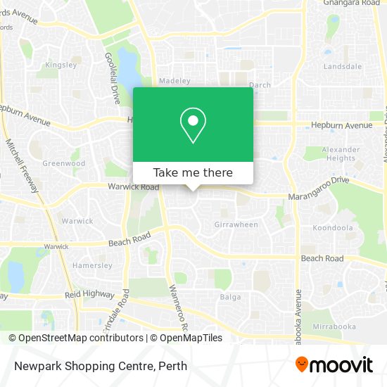 Mapa Newpark Shopping Centre