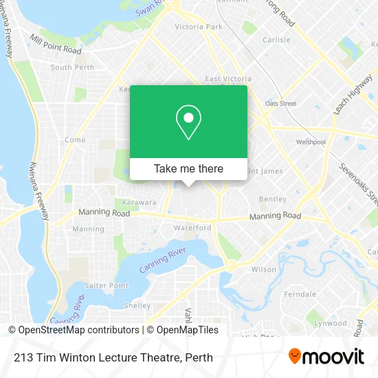 213 Tim Winton Lecture Theatre map