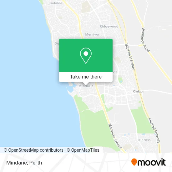 Mapa Mindarie