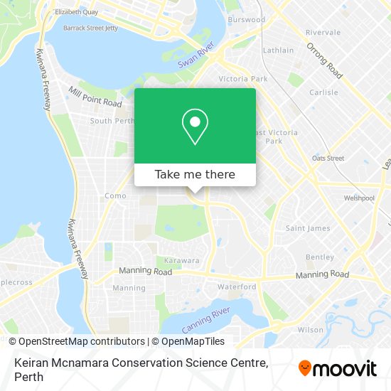 Keiran Mcnamara Conservation Science Centre map