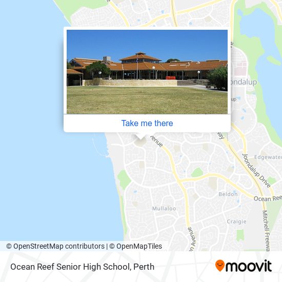 Mapa Ocean Reef Senior High School