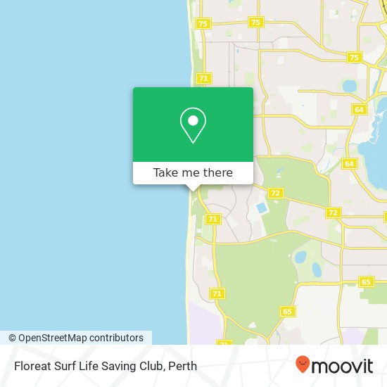 Floreat Surf Life Saving Club map