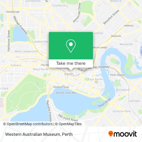 Western Australian Museum map