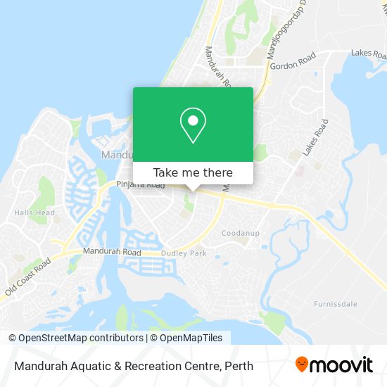 Mapa Mandurah Aquatic & Recreation Centre