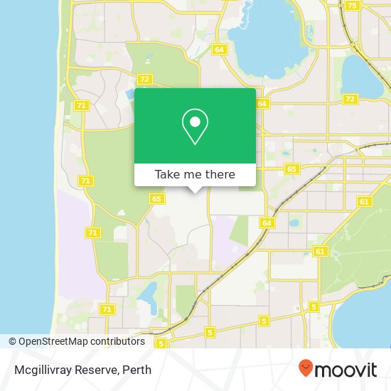 Mapa Mcgillivray Reserve