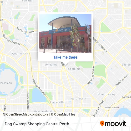 Mapa Dog Swamp Shopping Centre