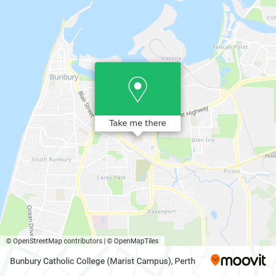 Mapa Bunbury Catholic College (Marist Campus)