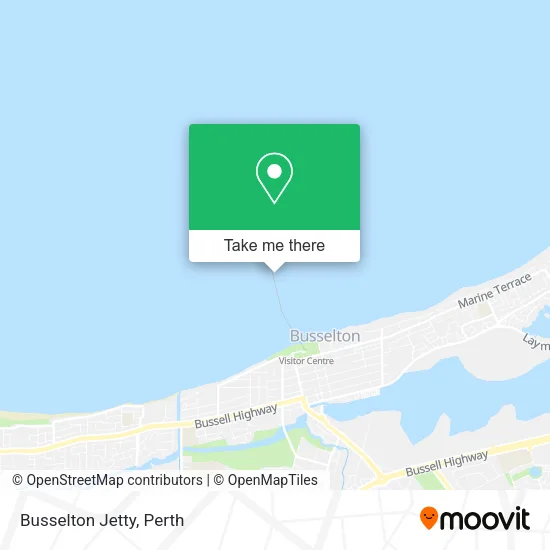 Mapa Busselton Jetty