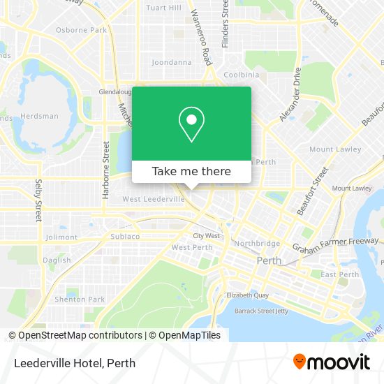 Mapa Leederville Hotel