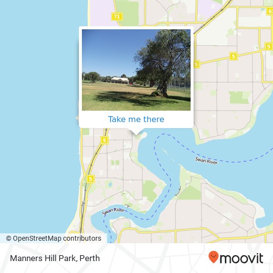 Mapa Manners Hill Park