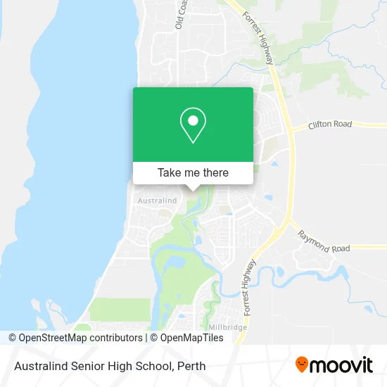Mapa Australind Senior High School