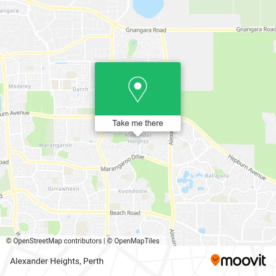 Alexander Heights map