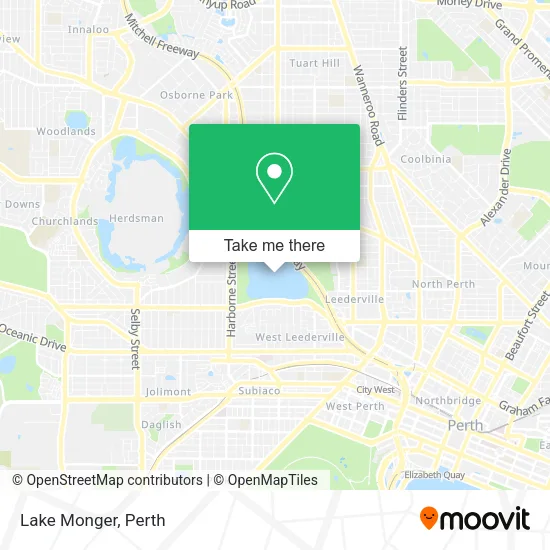 Lake Monger map