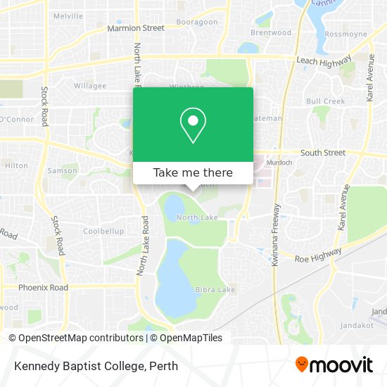 Kennedy Baptist College map