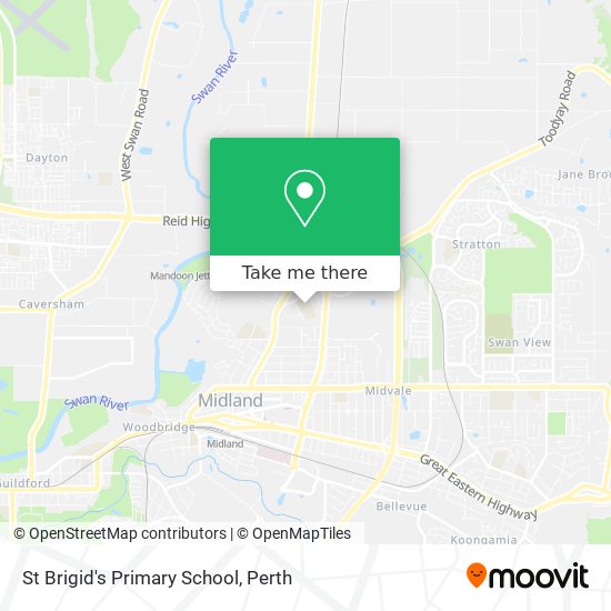 Mapa St Brigid's Primary School