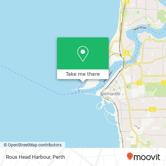 Mapa Rous Head Harbour