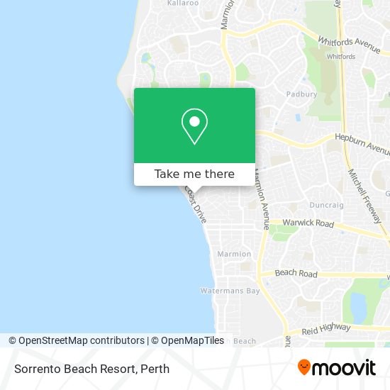 Sorrento Beach Resort map