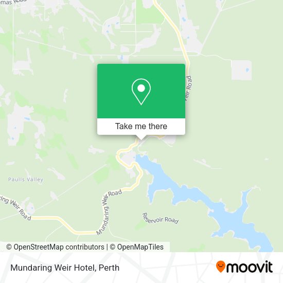 Mundaring Weir Hotel map