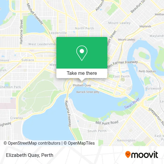Mapa Elizabeth Quay