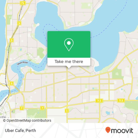 Uber Cafe map