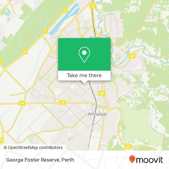 George Foster Reserve map