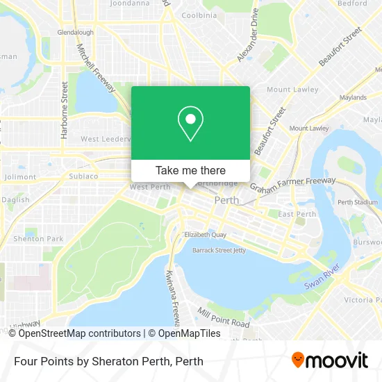 Mapa Four Points by Sheraton Perth