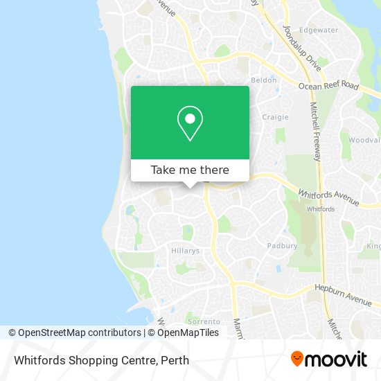 Whitfords Shopping Centre map