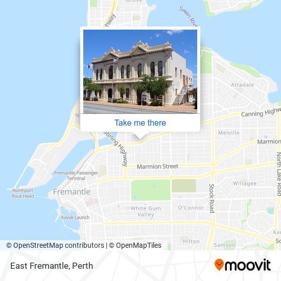 East Fremantle map