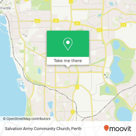 Salvation Army Community Church map