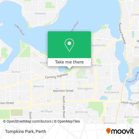 Mapa Tompkins Park
