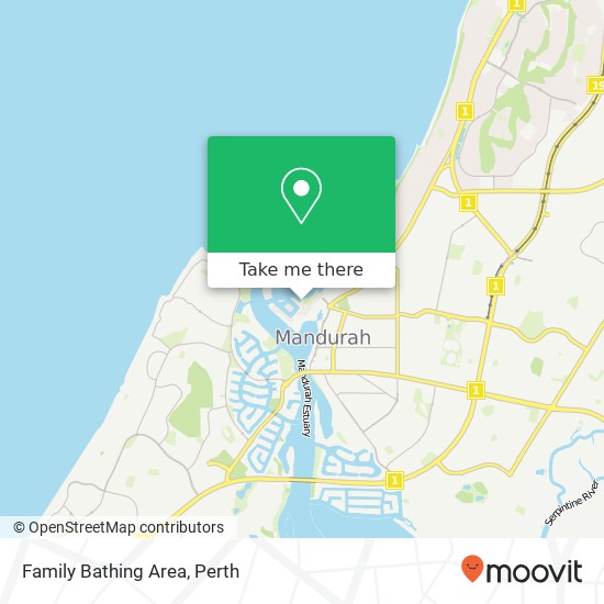 Family Bathing Area map