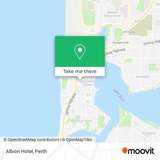 Albion Hotel map