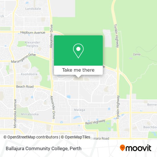 Mapa Ballajura Community College