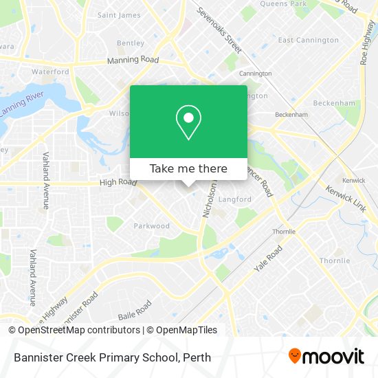 Bannister Creek Primary School map