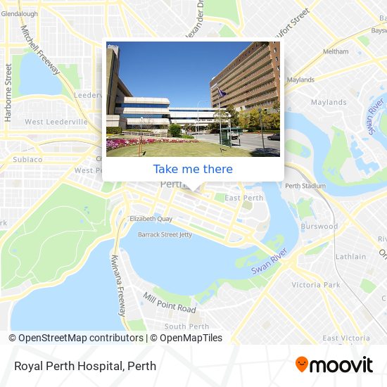Mapa Royal Perth Hospital