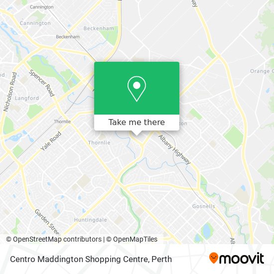 Centro Maddington Shopping Centre map