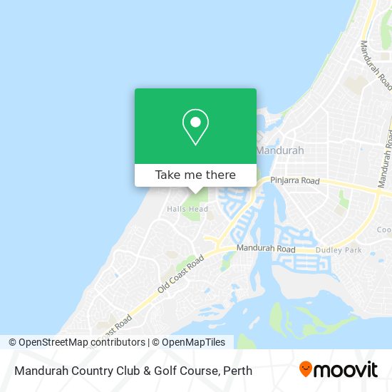 Mandurah Country Club & Golf Course map