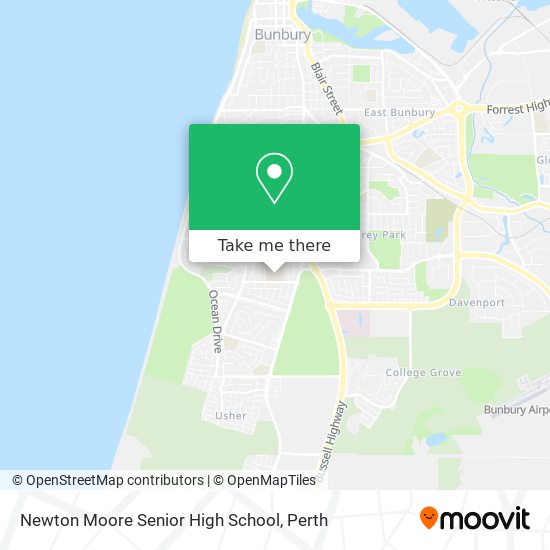 Newton Moore Senior High School map