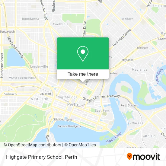 Mapa Highgate Primary School