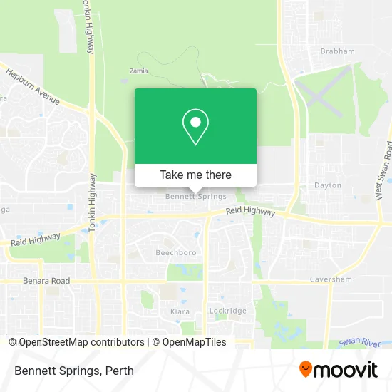 Mapa Bennett Springs