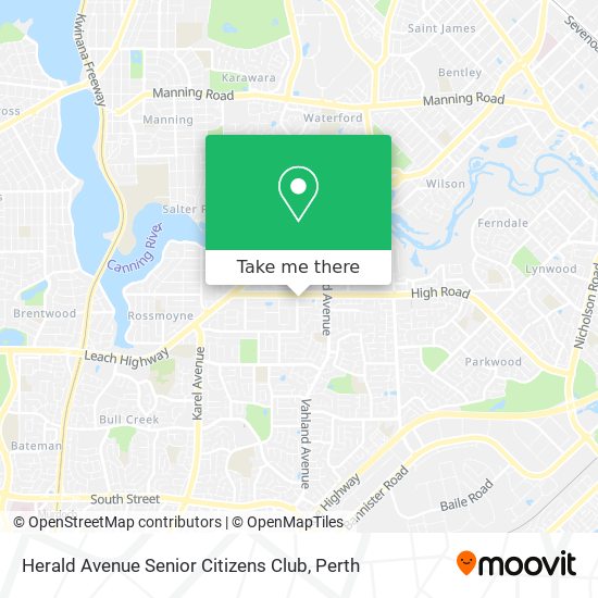 Herald Avenue Senior Citizens Club map