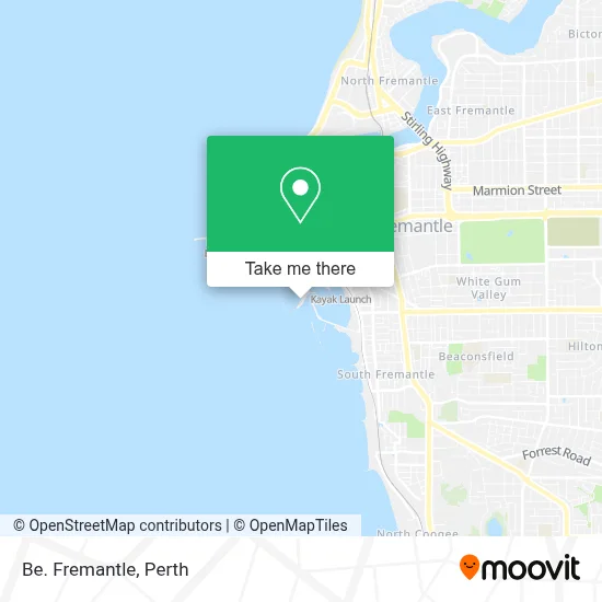 Mapa Be. Fremantle