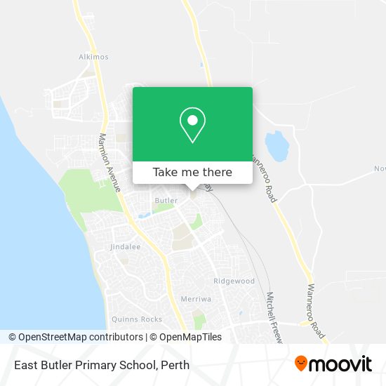 Mapa East Butler Primary School