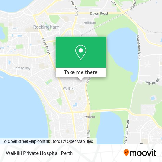 Waikiki Private Hospital map