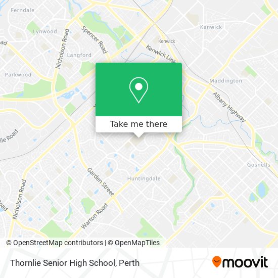 Thornlie Senior High School map