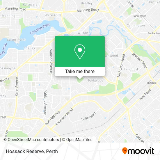 Mapa Hossack Reserve